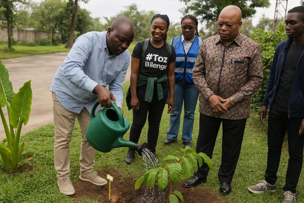 À Brazzaville, 20 jeunes arbres font vibrer la Case De Gaulle